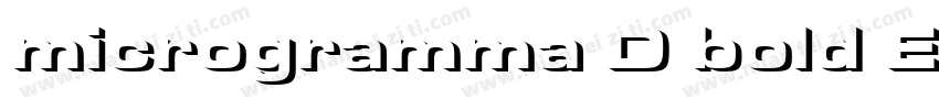 microgramma D bold E字体转换